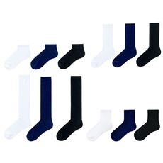 丈が選べるスマートドライ&reg;ソックス(3足組)(抗菌防臭)(吸汗・速乾)(4丈展開)(スクールソックス)