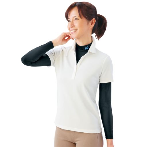 ブラック<br>1枚で着ても、上から重ね着しても