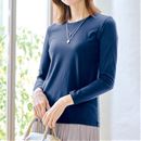 シンプルクルーネックＴシャツ（長袖）