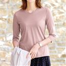 シンプルＶネックＴシャツ（７分袖）