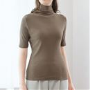 タートルネック５分袖