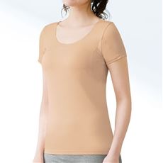 汗取りパッド付き半袖(スマートドライ&reg; BASICシリーズ 防水布ありの大きめ汗取りパッド付き)