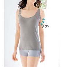 汗取りパッド付きトップス(綿100%・前汗キャッチャー&reg;)(衿ぐり広め)(吸汗速乾・抗菌防臭)
