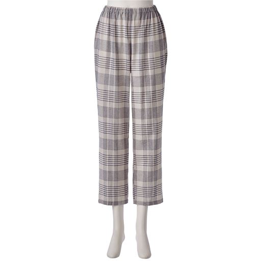 チェック(ベージュ×ネイビー) フロントスタイル