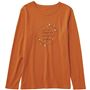 クルーネックプリントTシャツ<br><br>オレンジ