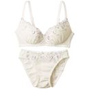 刺しゅうブラジャー＆ショーツペア