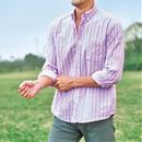 綿１００％サッカー素材シャツ（長袖）