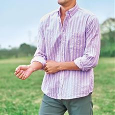 綿100%サッカー素材シャツ(長袖)