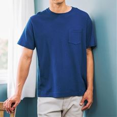 リンクスジャカードクルーネックTシャツ(半袖)