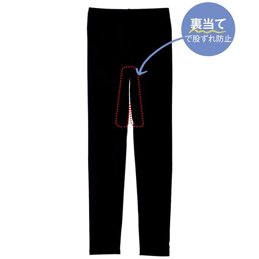 内もも部分は裏当てで股ずれ防止。