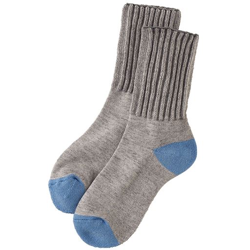 C(グレー杢×ブルー)