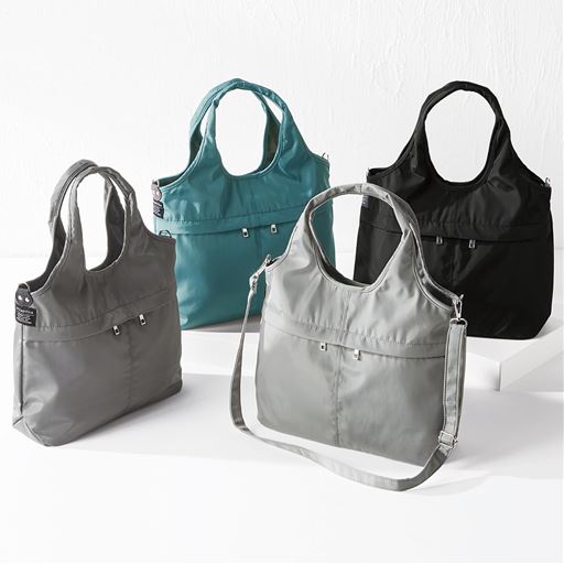 (左から)チャコールグレー、ブルーグリーン、グレー、ブラック