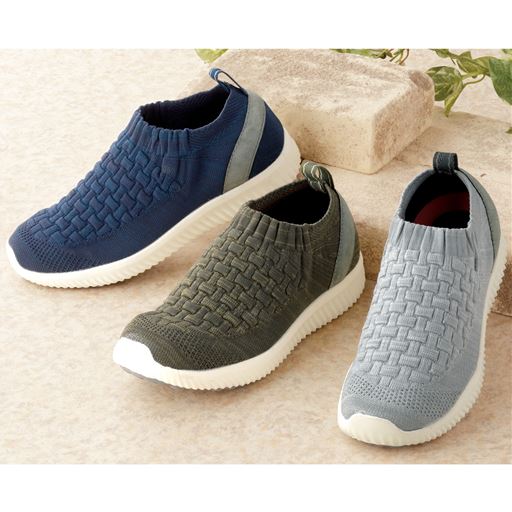 (左から)ネイビー、カーキ、グレー