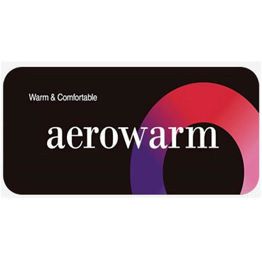 保温性のよい「エアロウォーム」を使用。軽量なので肩に負担がかかりにくく快適。