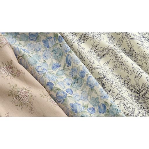 (左から)ピンク系 ブルー系 ホワイト系