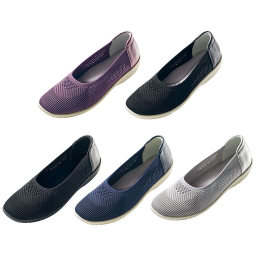 (左上から)パープル、ブラック、ブラックB、ネイビー、グレー<br>※今回、グレーの販売はございません。