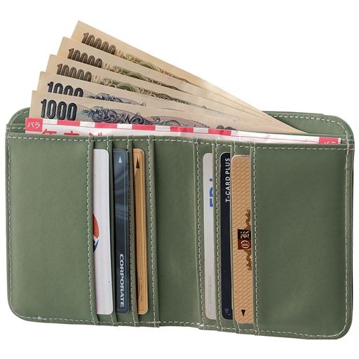 カードやお札をすっきり収納。 ※イメージ