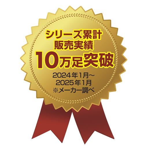 シリーズ累計販売実績 10万足突破