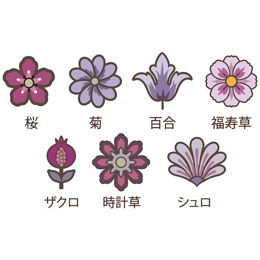 オリエント 日本と東方世界を象徴する植物が混ざり合い、無限に広がるイメージを再現。柄の精緻さと同系配色の美しさが際立ちます。