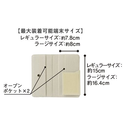 最大装着可能端末サイズ