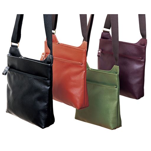 (左から)ブラック、キャメル、オリーブ、パープル