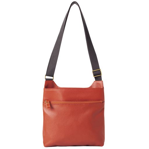 キャメル<br>肩にやさしいベルト幅約3.2cm 柔らかなシュリンク牛革を使用