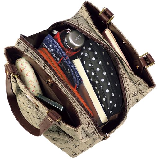 ガバッと開いて整理しやすい