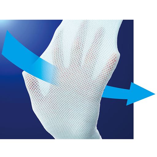 メッシュ素材でムレにくい ※イメージ