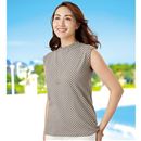 スリーブレスタンク（水玉柄）