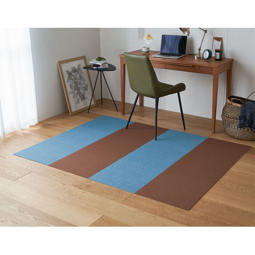 ブラウン×6 ブルー系×6 45×45cm<br>デスク周りにも。