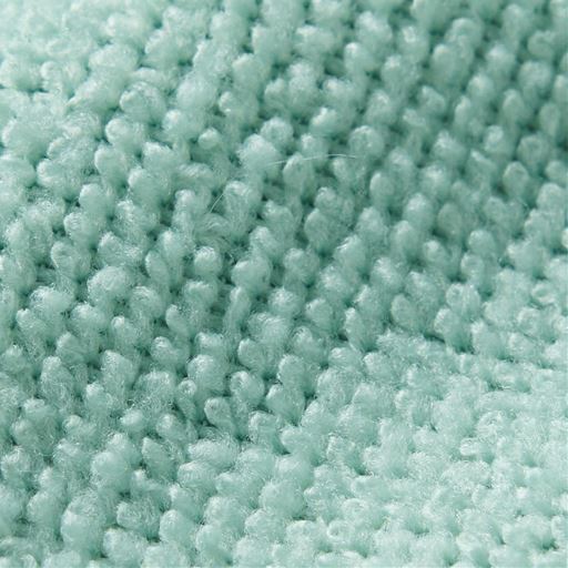 生地拡大(ミントブルー)<br>ふんわりやわらかな肌ざわりのパイル地。