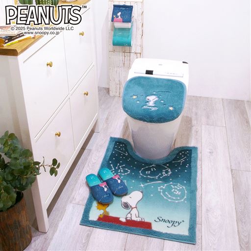 ブルー<br>※商品は単品販売です。トイレマットはLサイズを使用しています。