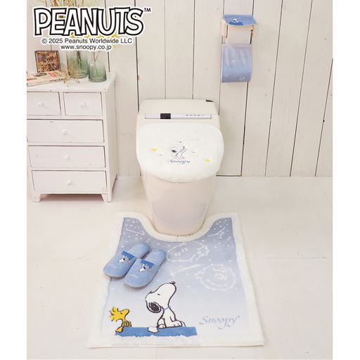 ブルーグレー<br>※商品は単品販売です。トイレマットはLサイズを使用しています。