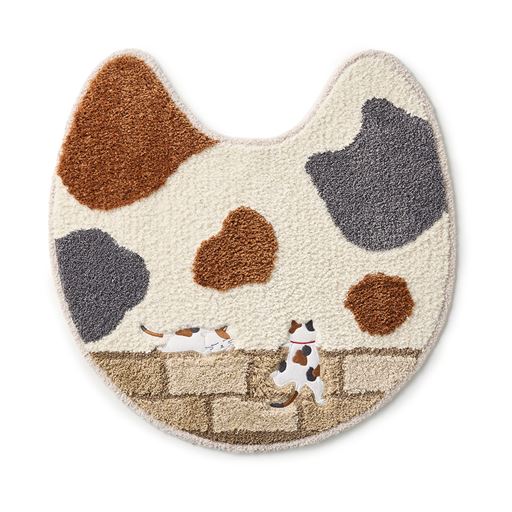 トイレマットM<br>ブラウン系(ミケ)