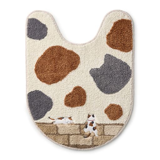 トイレマットL<br>ブラウン系(ミケ)