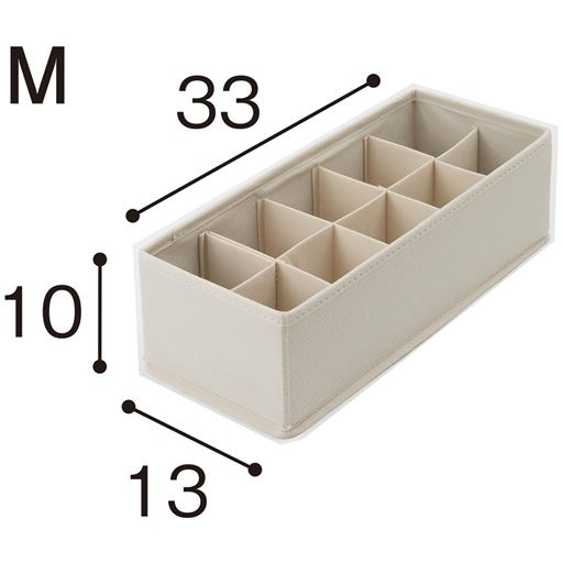 Mサイズ(33×13×10cm) <br>M・L各2個ずつの4個セットでお届けします。