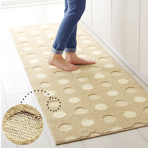 ベージュ(横180×縦65cm)<br>ループ部は弾力のある踏み心地。