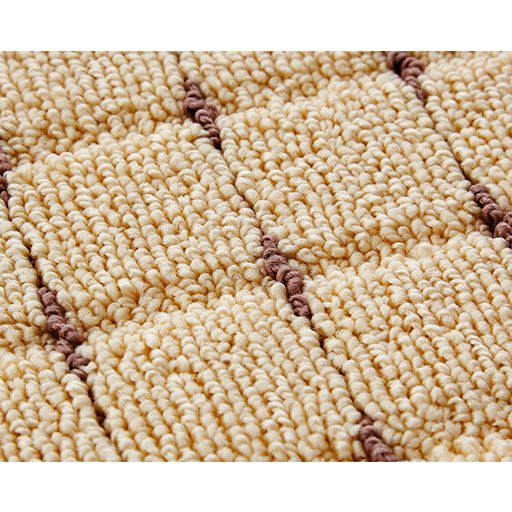 生地拡大(アイボリー)<br>密度の高いループパイルで丈夫&長持ち!