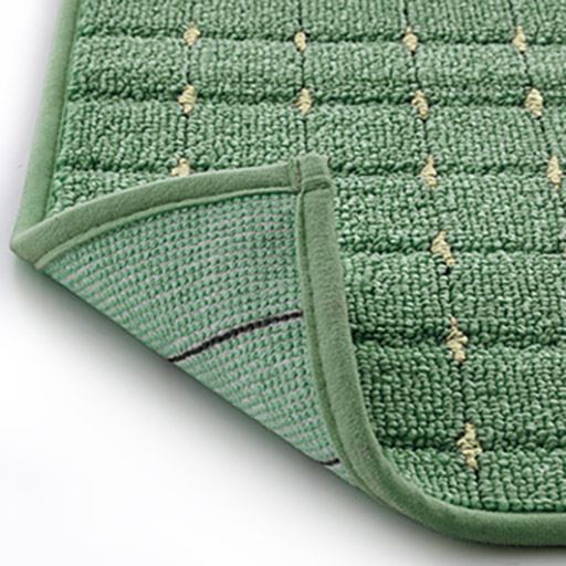 パウダーグリーン<br>裏面はすべりにくい加工。透明の樹脂塗布タイプです。