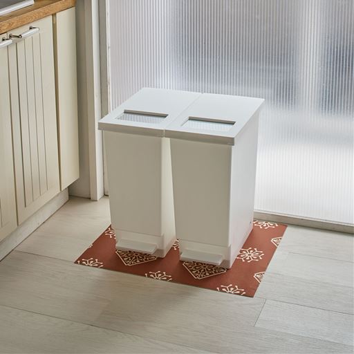 ブラウン<br>ゴミ箱の下に。