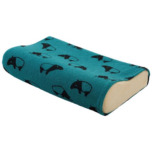 N (バク/グリーン)<br>変形枕にもフィット!