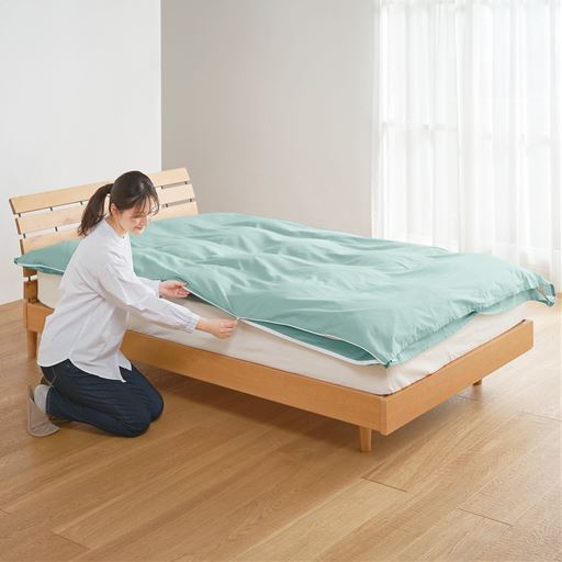 使い方(5)<br>両端ファスナーを閉める。