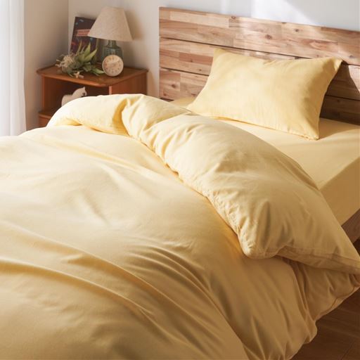 イエロー<br>肌もココロもほっこり和む軽やかネル素材。