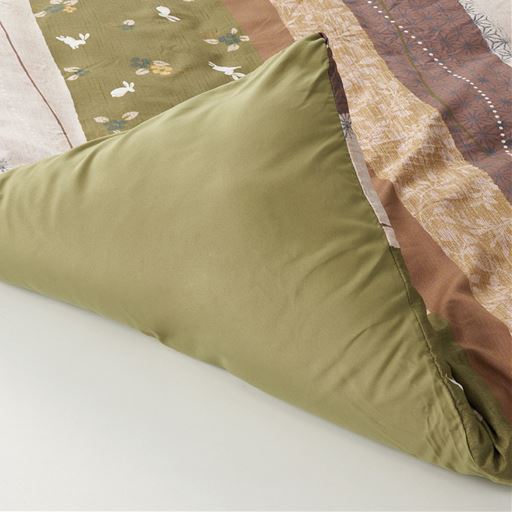 裏面は微起毛加工の無地カラー。