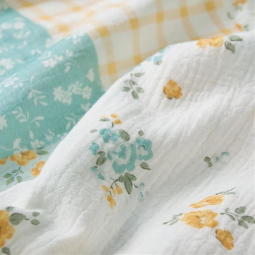 生地拡大(イエロー)<br>洗うほどにやわらかくふわふわに。