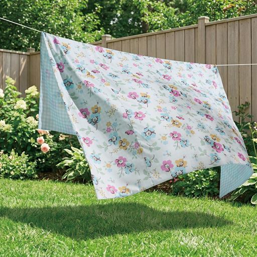 シワになりにくくピーン! 乾きやすいから気軽に洗える!