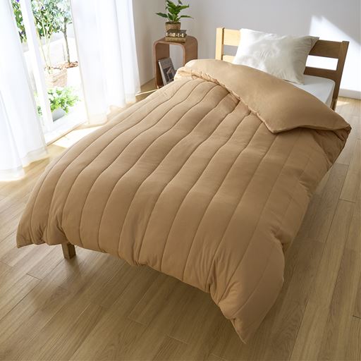 綿100%で気持ちいい! 掛け布団カバーにもなる、2WAY肌布団です。