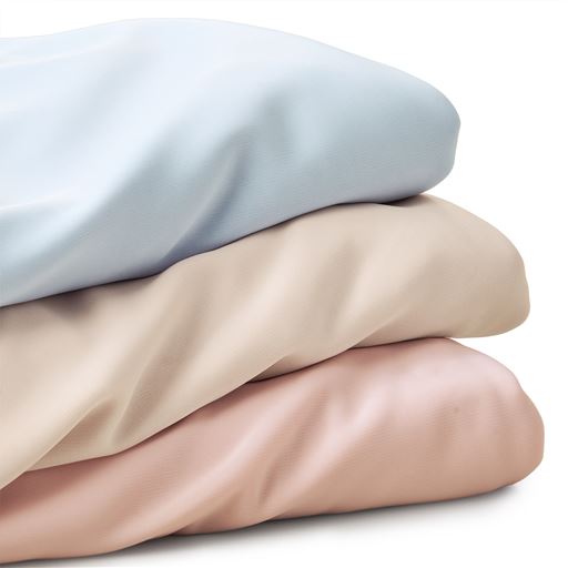 (上から) ブルー・ベージュ・ピンク