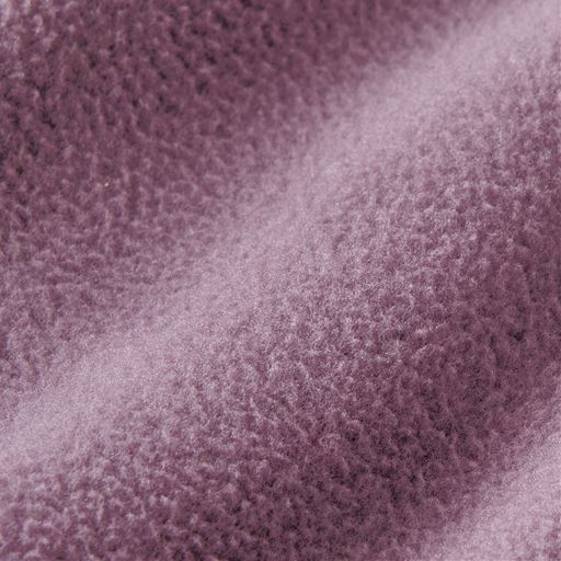 生地拡大(ミスティラベンダー)<br>細かな繊維を起毛した生地があたたかい空気をたっぷり抱え込みます。