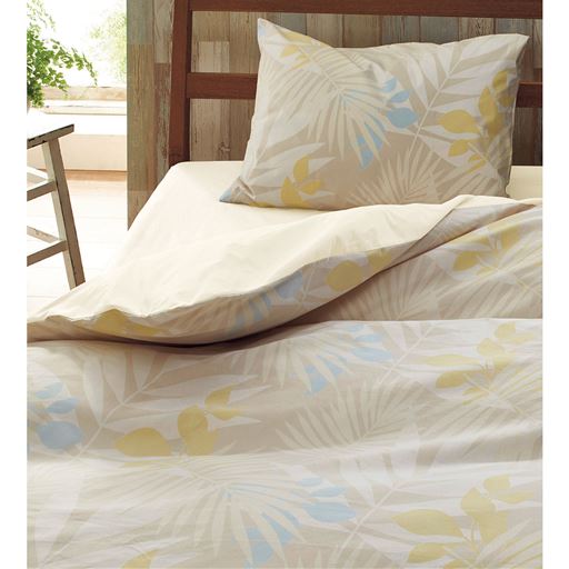 C (ボタニカル柄/ベージュ) ※商品は枕カバー(同色2枚組)です。<br>※掛け布団カバーはCR-841、ボックスシーツはCZ-723を使用しています。